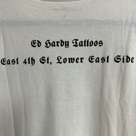 Women’s Large Ed Hardy White Crop Top - Picture 6 of 6